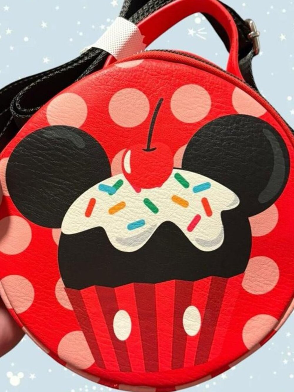 Disney x Buckle Down Mickey Mouse Cupcake red crossbody bag